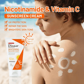 Disaar Nicotinamide & Vitamin C Brightening Sunscreen Cream SPF50 PA+++ - 80g
